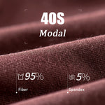 Modal Ultra-soft Solid Mid-waist Men's Boxer Briefs
