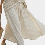 Westlyn | Comfortable Striped Bamboo Top & Flowing Linen Pants