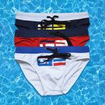 Men’s Comfy Bikinis Letter Printed Swimsuit