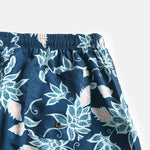 Mens Quick Drying Floral Printed Beach Board Shorts