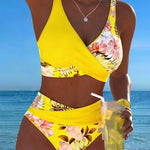 Jolina - Floral Wrap Bikini Set