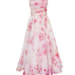 Karlee | Elegant Printed Strapless Dress