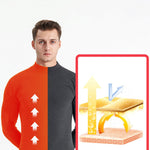 Mid-neck Men's Fleece Warm Bottoming Top T-shirt