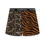 3 Pack Men's Leopard Print Ice Silk Loose-Fit Casual Boxer Briefs