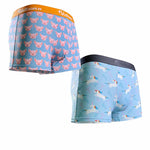 Couple 2 PCS Cotton Cartoon Breathable Underwear