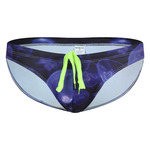 Men’s Sexy Low-rise Print Briefs With Drawstring