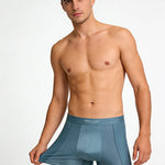 4 Pack Men's Seamless Premium Ice Silk Mesh Breathable Boxer Briefs