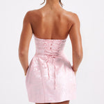 Zita | Jacquard Knot Mini Dress