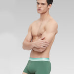 3 Pack Men's Breathable Threaded Fabric Ball Pouch Trunks