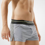Mens 100% Cotton Striped Loose Home Boxer Shorts