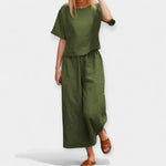 Seren | Breezy Short Sleeve Pantsuit