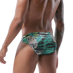 Mens Bulge Pouch Surfing Printed Bohemian Swim Briefs