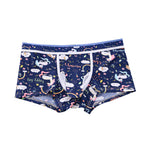 3 Pack Men's Ice Silk Trunks with Separated Pouch Design