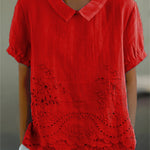 Janie | Floral Embroidered Shirt