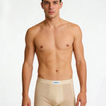 3 Pack Men's Cooling Satin-Mesh Seamless Ice Silk Antibacterial Trunks