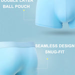 4 Pack Men's Pouch Anti-bacterial Silk Underwear