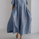 Shada | Flattering Summer Stripped Maxi Dress