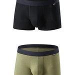 Men's Breathable Threaded Fabric U Convex Trunks