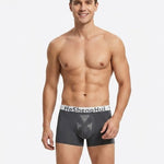 4 Pack Men’s 3D U-Pouch Ice Silk  Mesh Massage Beads Quick Dry Trunks