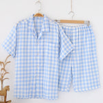 Men's 100% Cotton Woven Short Sleepwear Pajama Set