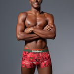 2 Pack Men's Seamless Comfort Playful Style Prints Breathable Trunks
