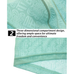 4 Pack Men's Sexy Breathable Jacquard Trunks