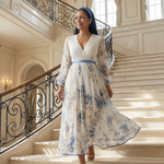 Antonella | Pleated Wrap Midi Dress