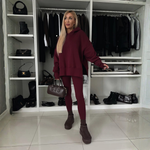 SANIA™ - Casual Long Sleeve Hoodie and Skinny Pants Set