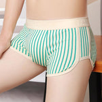 4 Pack Men's Striped Pure Cotton Breathable Loose-Fit Comfortable Trunks