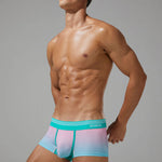 Men’s Spliced Lines Trunks in Ombre