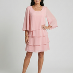 Harper | Layered Flare Sleeve Knee Length Dress
