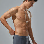 2 Pack Men's Low-Rise Solid Breathable Cotton Trunks