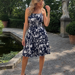 Atlas | Sleeveless Abstract Print Knee Length Dress