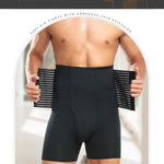 Men's Tummy Control Boxer Briefs with Open Fly