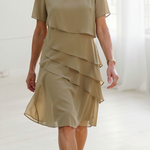 Elyssa | Elegant Comfort Ruffle Dress