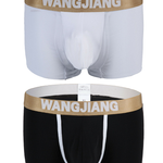 2 Pack Men's U Convex Pouch Trunks With Open Fly