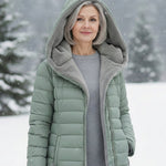 Long Fleece Lined Puffer Coat
