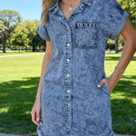 Kaelia | Denim Shirt Dress