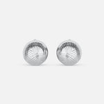 Elegant Silver Circle Earrings
