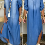 Goldie | Chic Denim Maxi Dress
