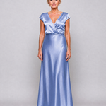 Hazel | Cap Sleeve Wrap Maxi Dress