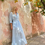 Rachel | Collared Long-Sleeve Midi Dress