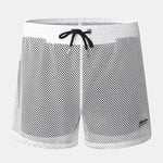 Mens Mesh Loose See Through Swim Shorts