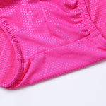Mens U Convex Pouch Drawstring Solid Swimming Briefs