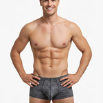 7 Pack Men's Solid Color Supportive Separated Pouch Seamless Comfort Trunks