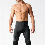 Men's Knee Protection Running & Sports Compression Activewear Tights