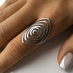 Hollow Spiral Luxurious Ring