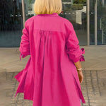 CÉLINA™ - Classy Long Shirt Jacket