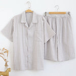 Men's 100% Cotton Woven Short Sleepwear Pajama Set