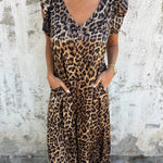 CASSANDRA™ - Trendy V-Neck Jumpsuit
